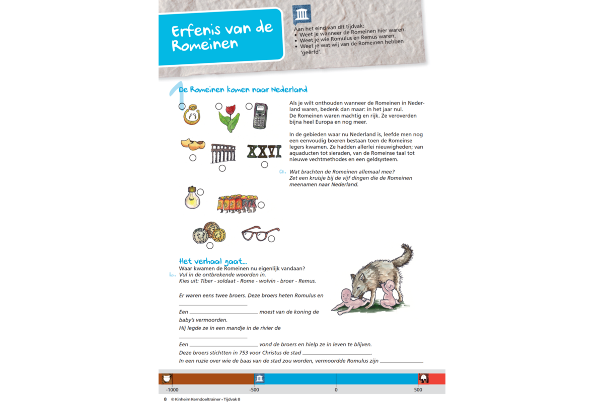 Kerndoeltrainer Tijdvak werkboek groep 8 (5 stuks)