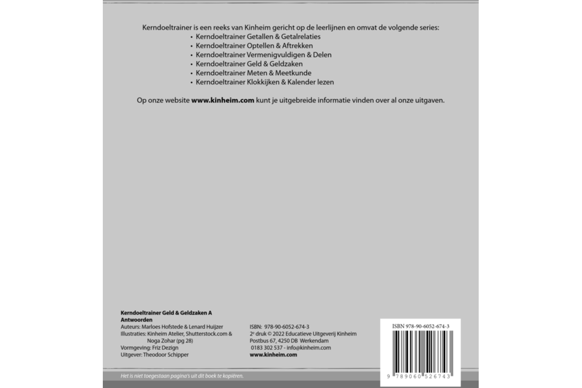 Kerndoeltrainer Geld & Geldzaken A antwoorden