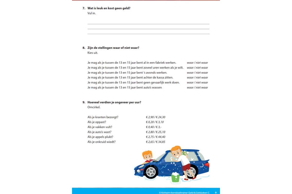 Kerndoeltrainer Geld & Geldzaken C