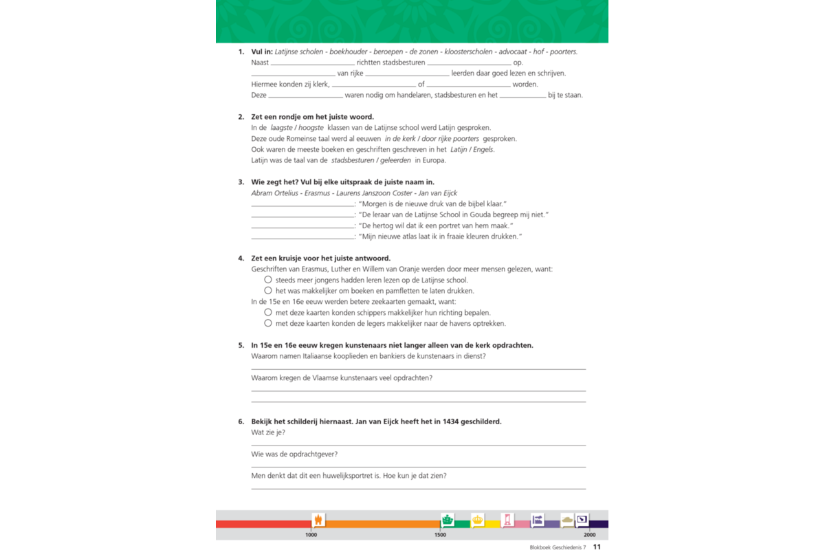 Blokboek geschiedenis groep 7 (herzien) (5 stuks)