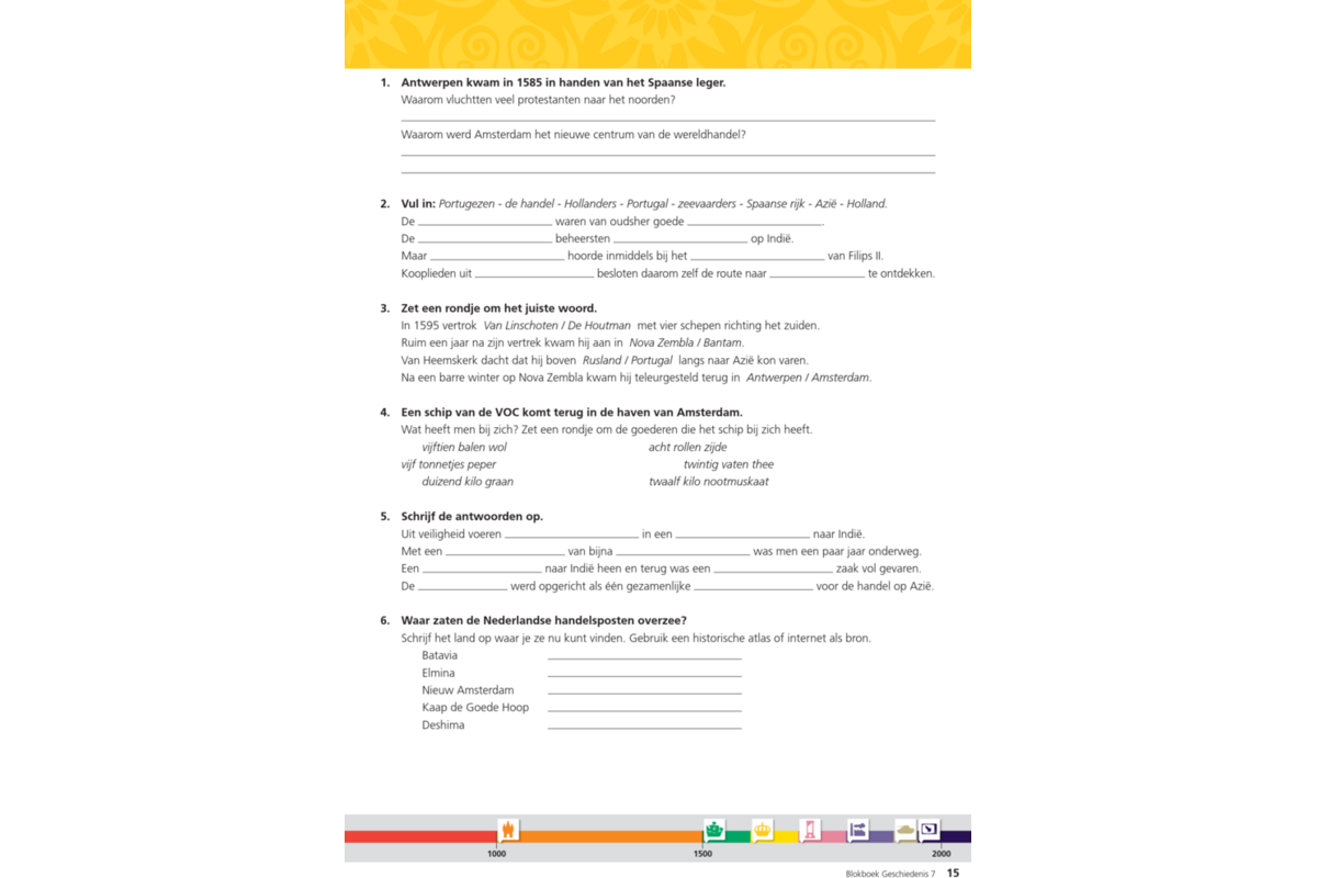 Blokboek geschiedenis groep 7 (herzien) (5 stuks)
