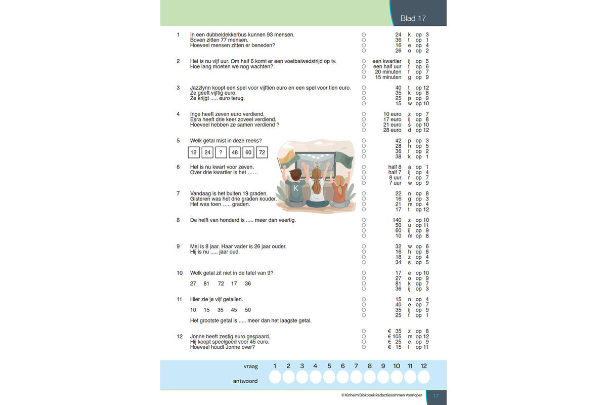 Blokboek redactiesommen groep 4 voorloper (5 stuks)