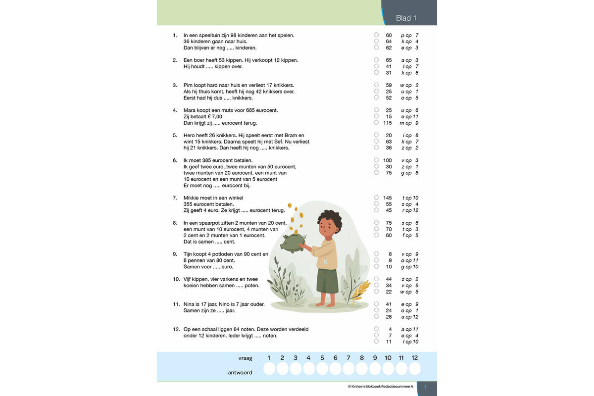 Blokboek redactiesommen A groep 5 (5 stuks)