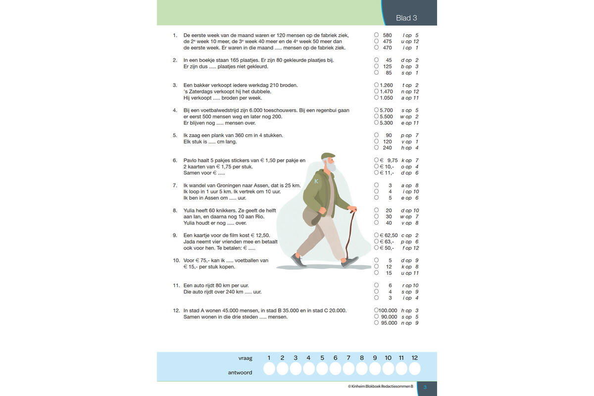 Blokboek redactiesommen B groep 6 (5 stuks)