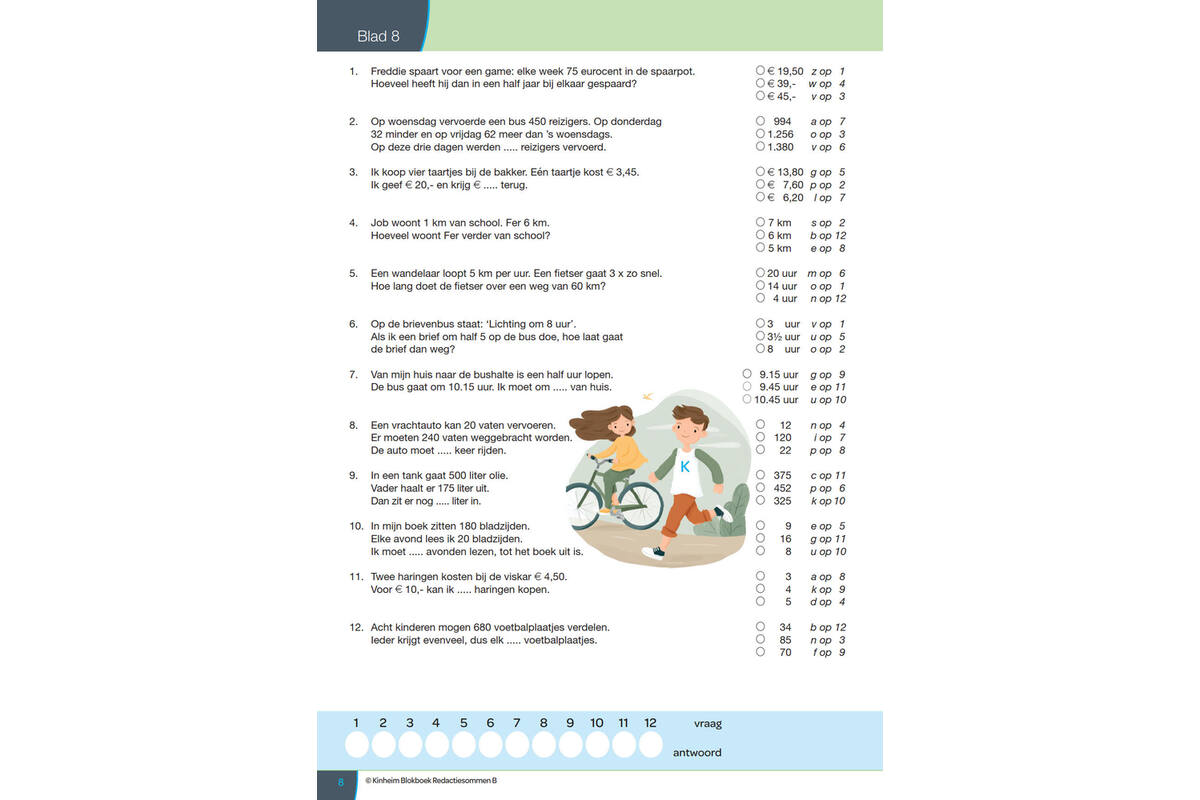 Blokboek redactiesommen B groep 6 (5 stuks)