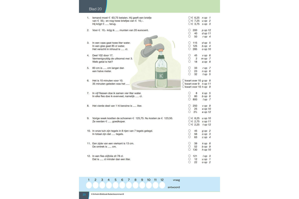 Blokboek redactiesommen B groep 6 (5 stuks)