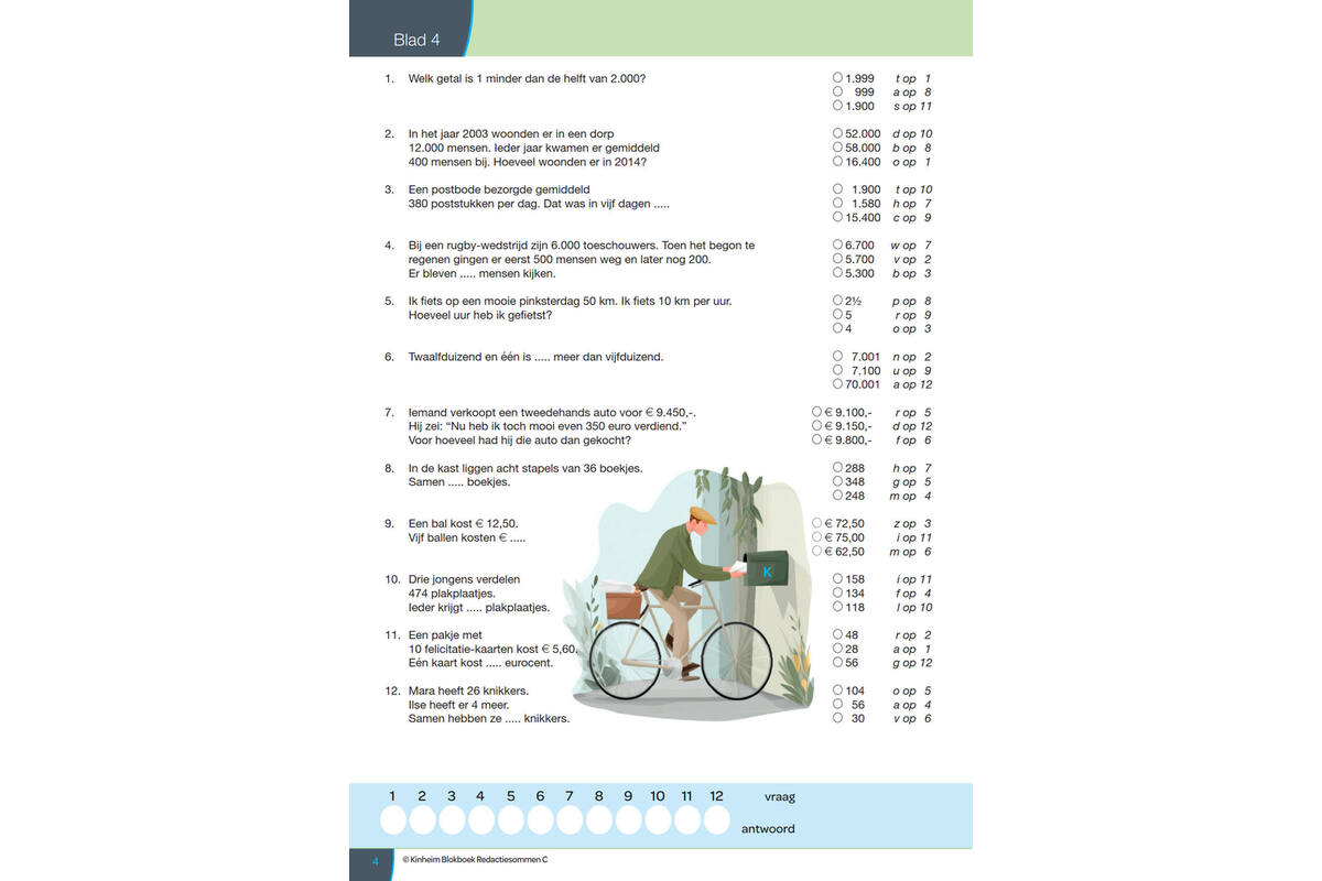 Blokboek redactiesommen C groep 7 (5 stuks)
