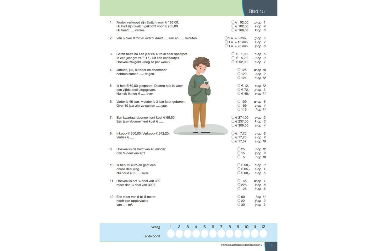 Blokboek redactiesommen C groep 7 (5 stuks)