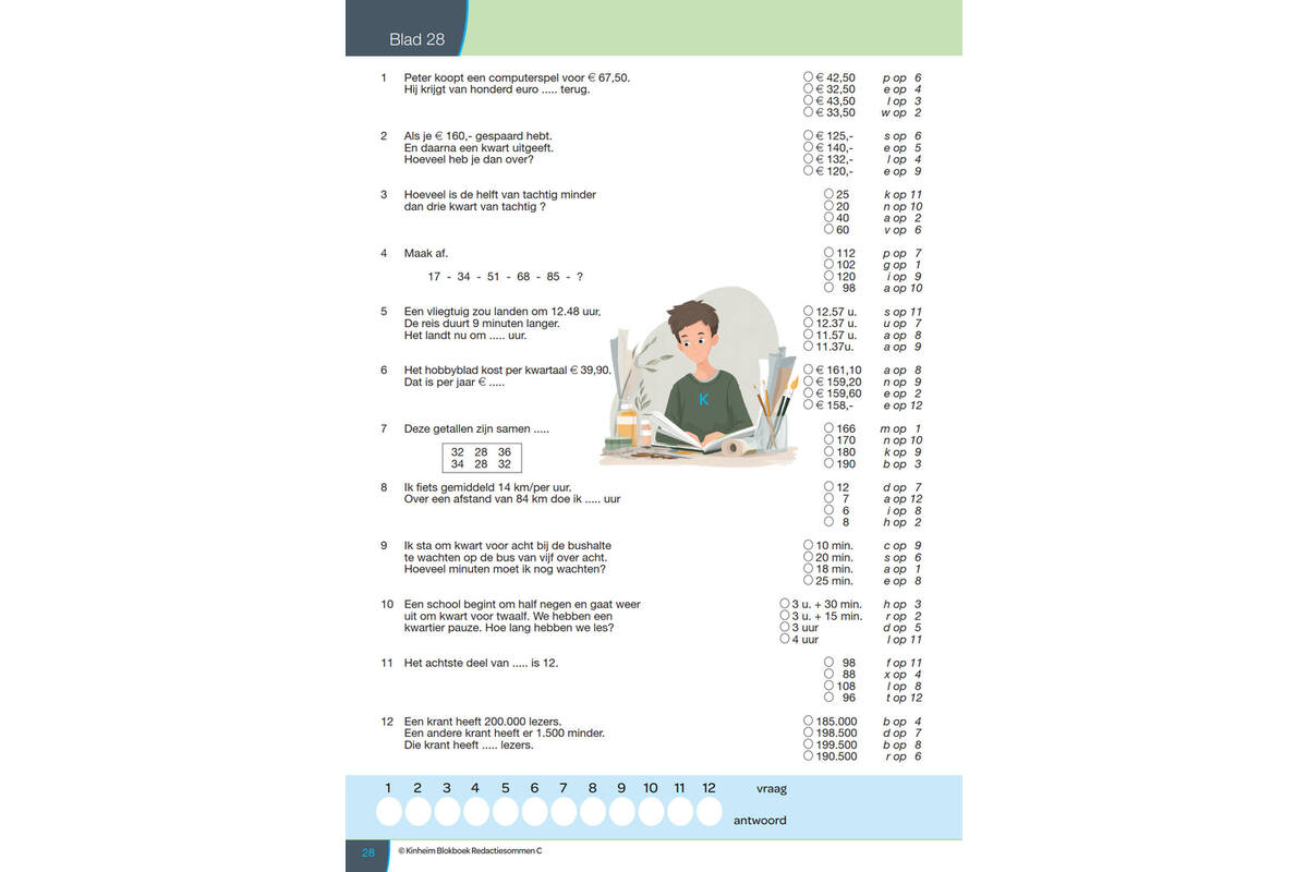 Blokboek redactiesommen C groep 7 (5 stuks)