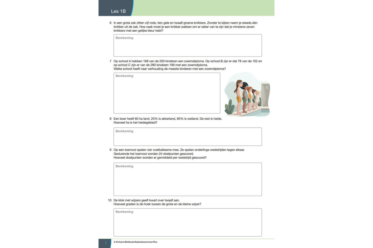 Blokboek redactiesommen Plus (5 stuks)