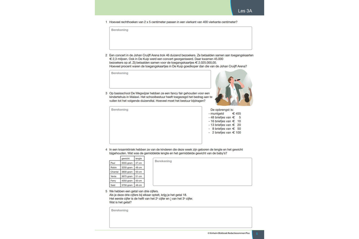 Blokboek redactiesommen Plus (5 stuks)