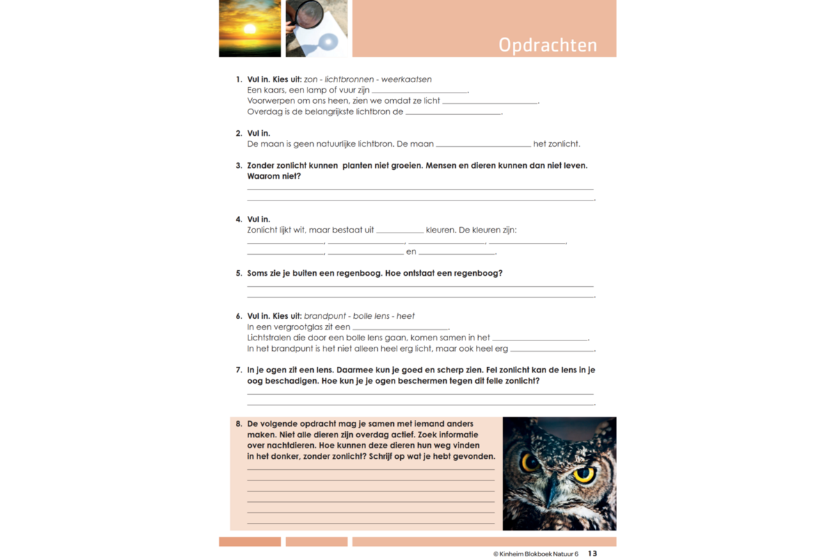 Blokboek natuur groep 6 (5 stuks)