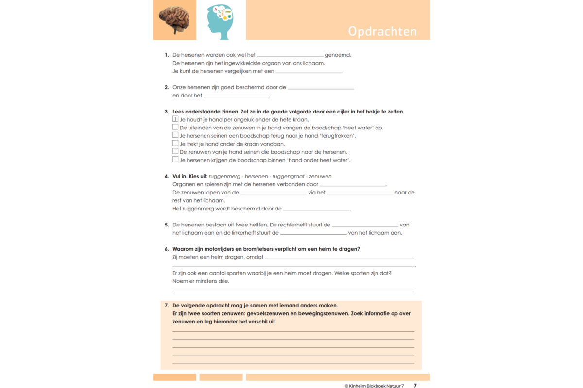 Blokboek natuur groep 7 (5 stuks)