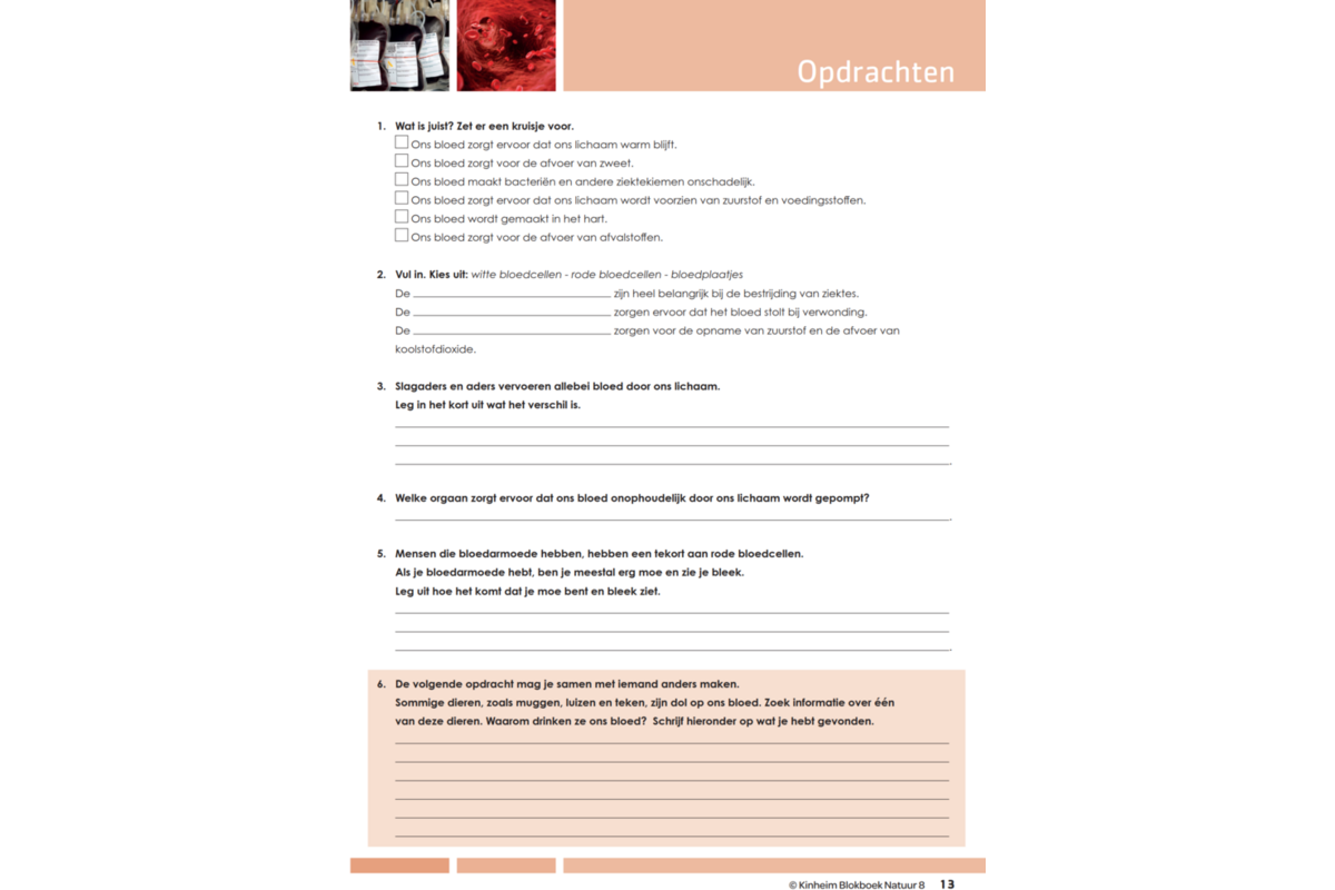 Blokboek natuur groep 8 (5 stuks)