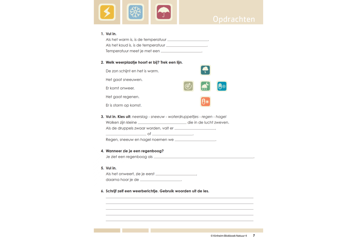 Blokboek natuur groep 4 (5 stuks)