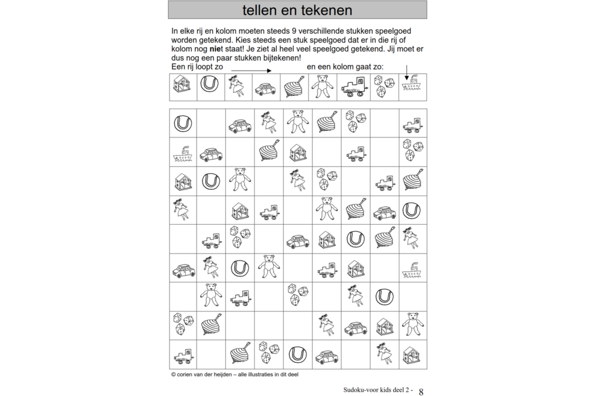 Sudoku voor Kids 2 groep 4 (5 stuks)