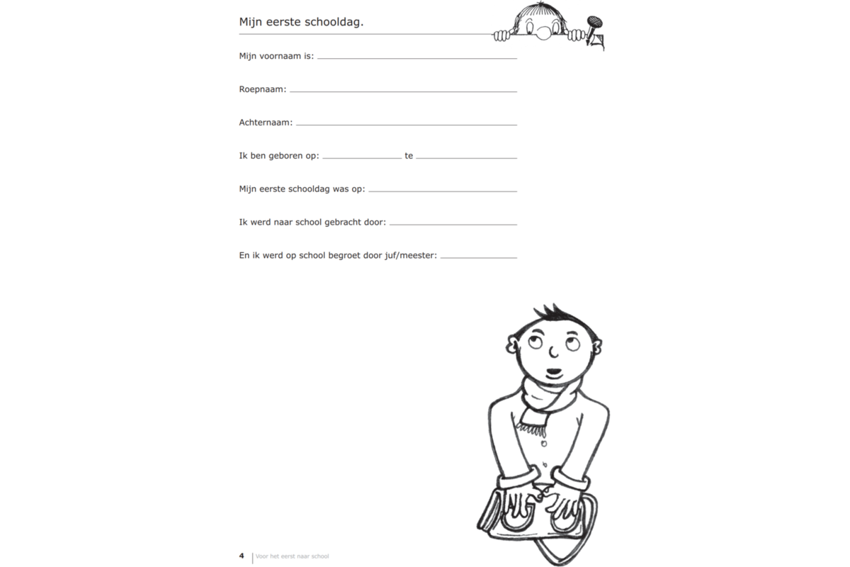 Voor het eerst naar school (5 stuks)