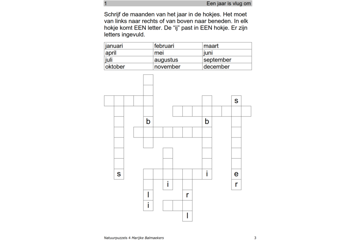 Natuurpuzzels groep 4 (5 stuks)