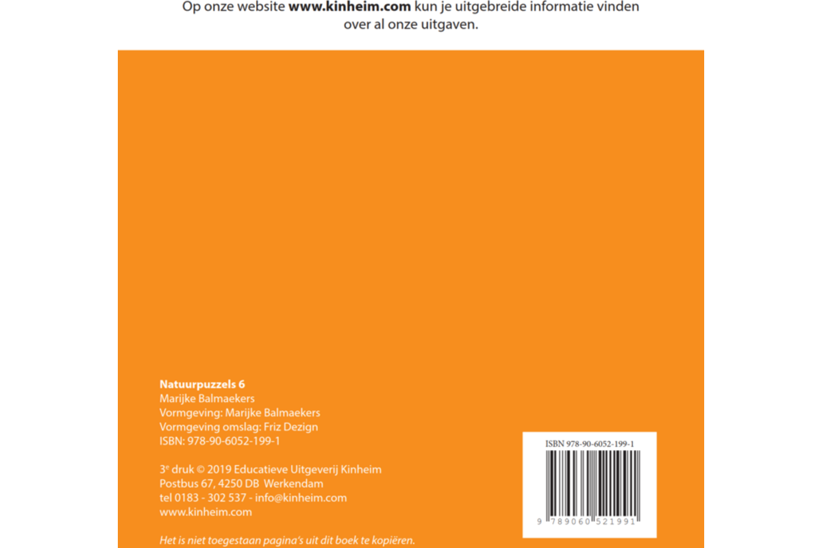 Natuurpuzzels groep 6