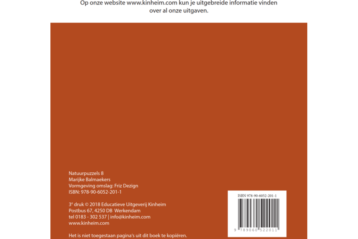 Natuurpuzzels groep 8