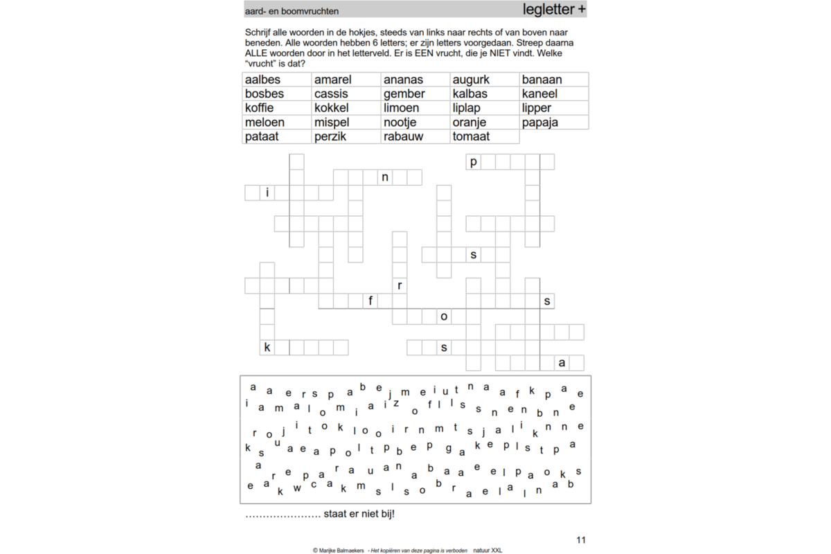 Natuurpuzzels XXL groep 8 (5 stuks)