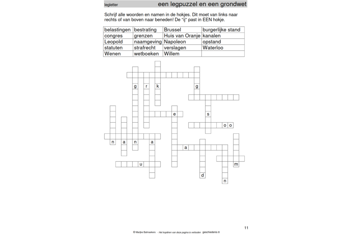Geschiedenispuzzels groep 8 deel 3 (5 stuks)