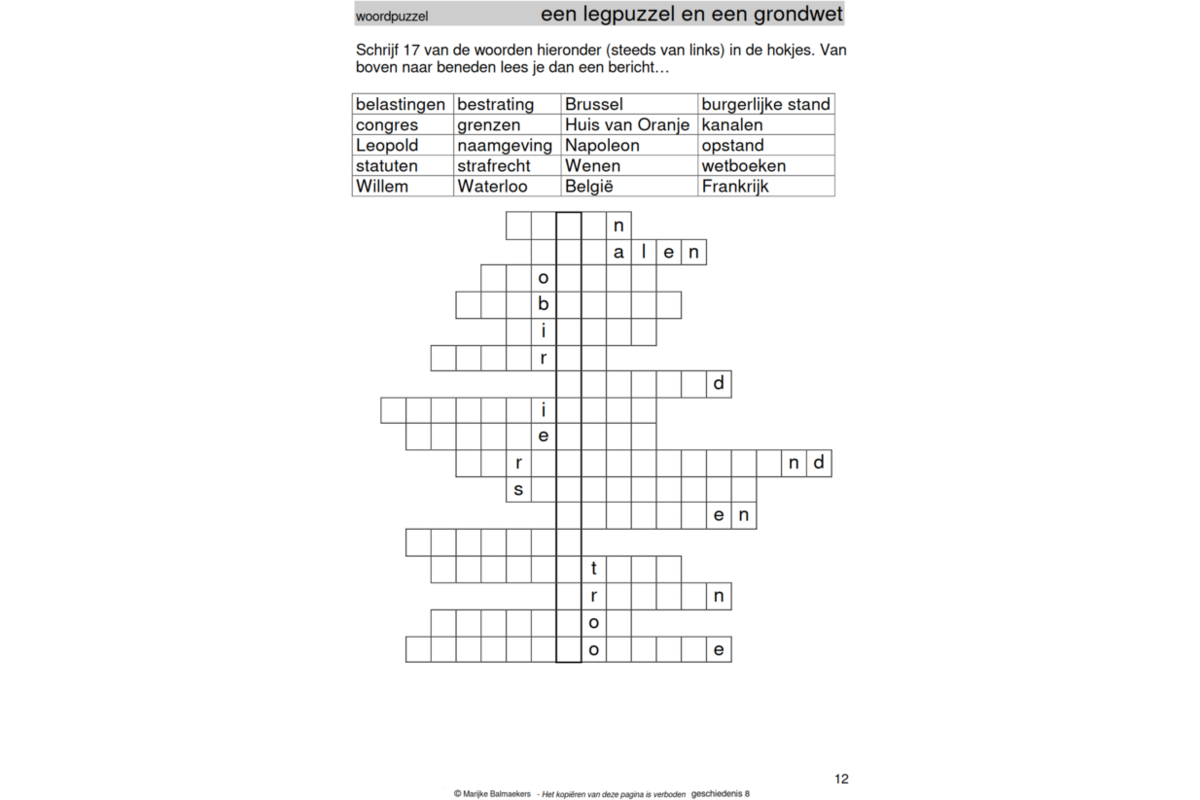 Geschiedenispuzzels groep 8 deel 3 (5 stuks)