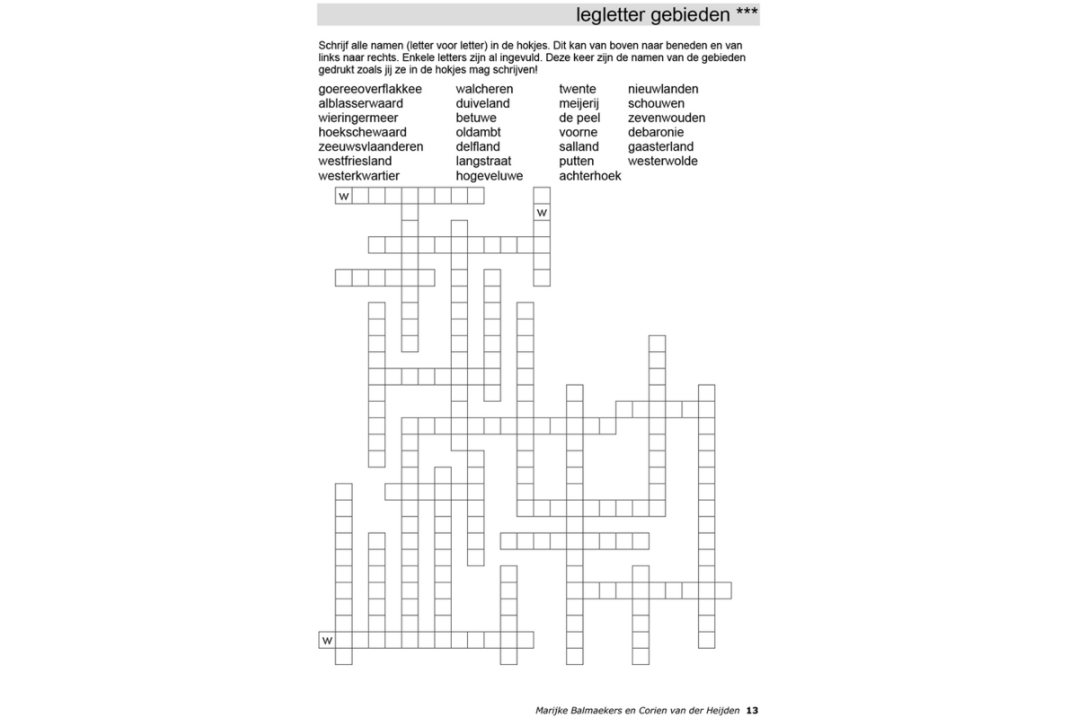 Aardrijkskundepuzzels groep 5 Nederland (5 stuks)