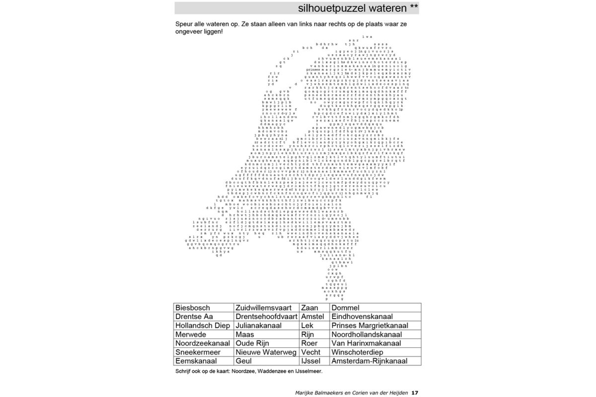 Aardrijkskundepuzzels groep 5 Nederland (5 stuks)