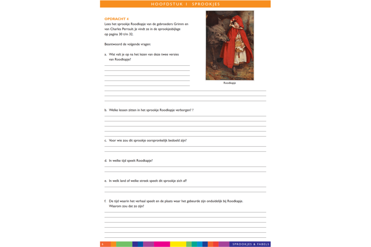 Sprookjes en fabels werkgids (5 stuks)
