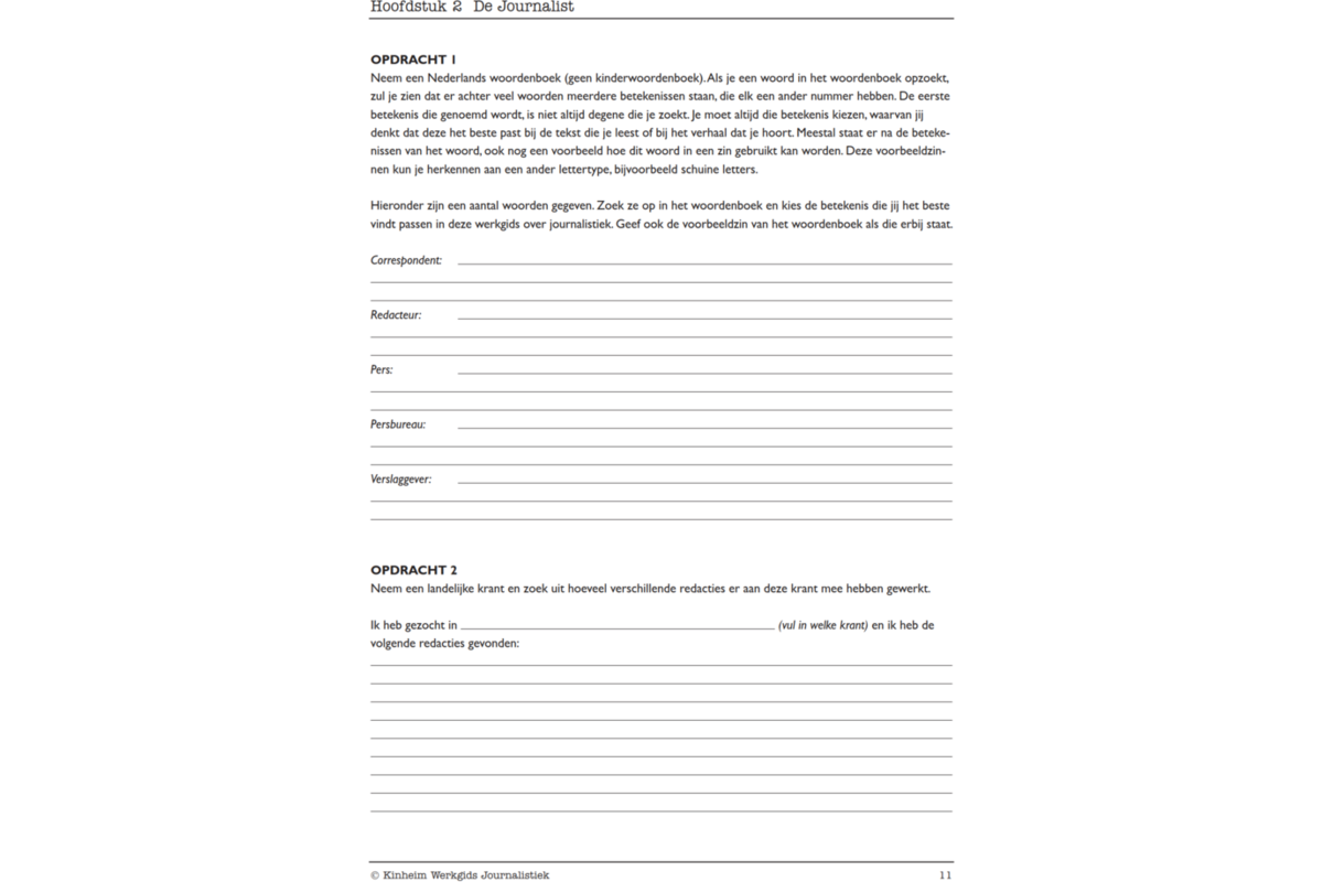 Journalistiek werkgids (5 stuks)