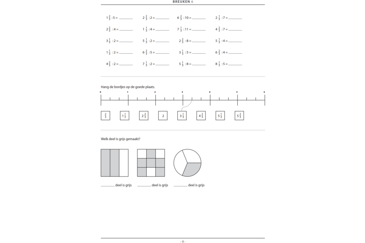 Breuken groep 6 (5 stuks)