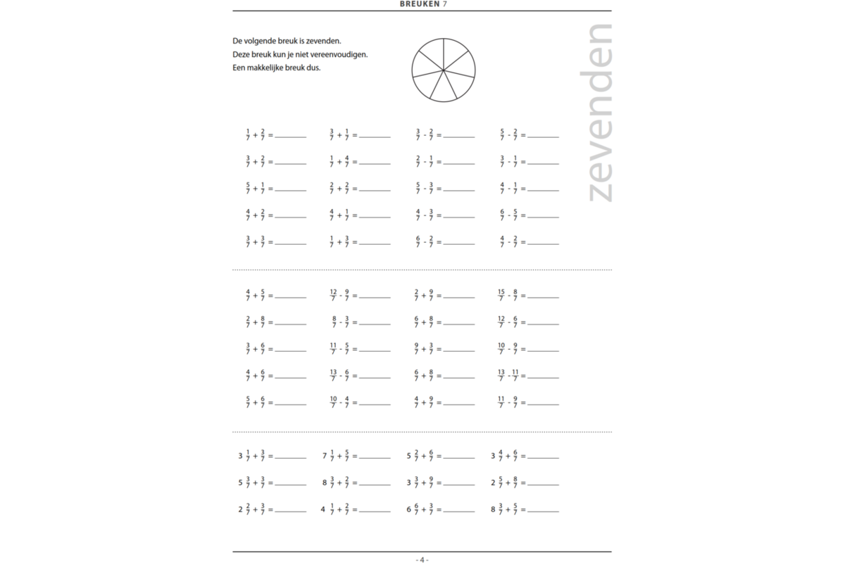 Breuken groep 7 (5 stuks)