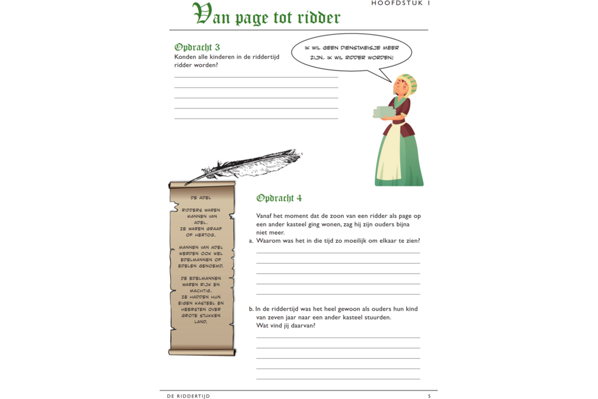 Riddertijd werkgids (5 stuks)