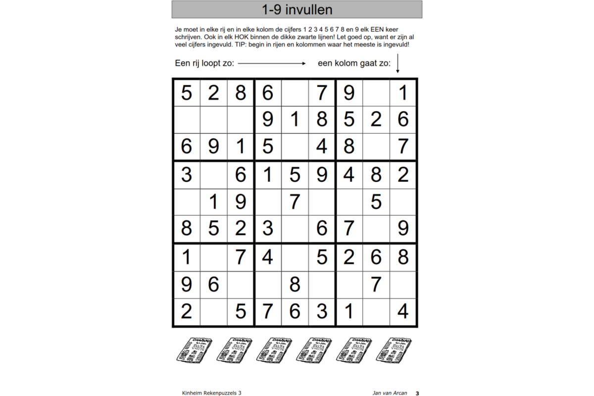 Rekenpuzzels 3 (5 stuks)
