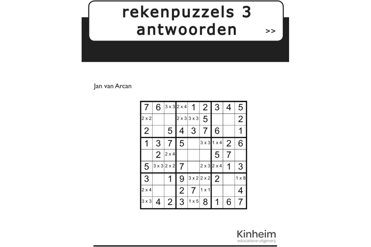 Rekenpuzzels 3 antwoorden