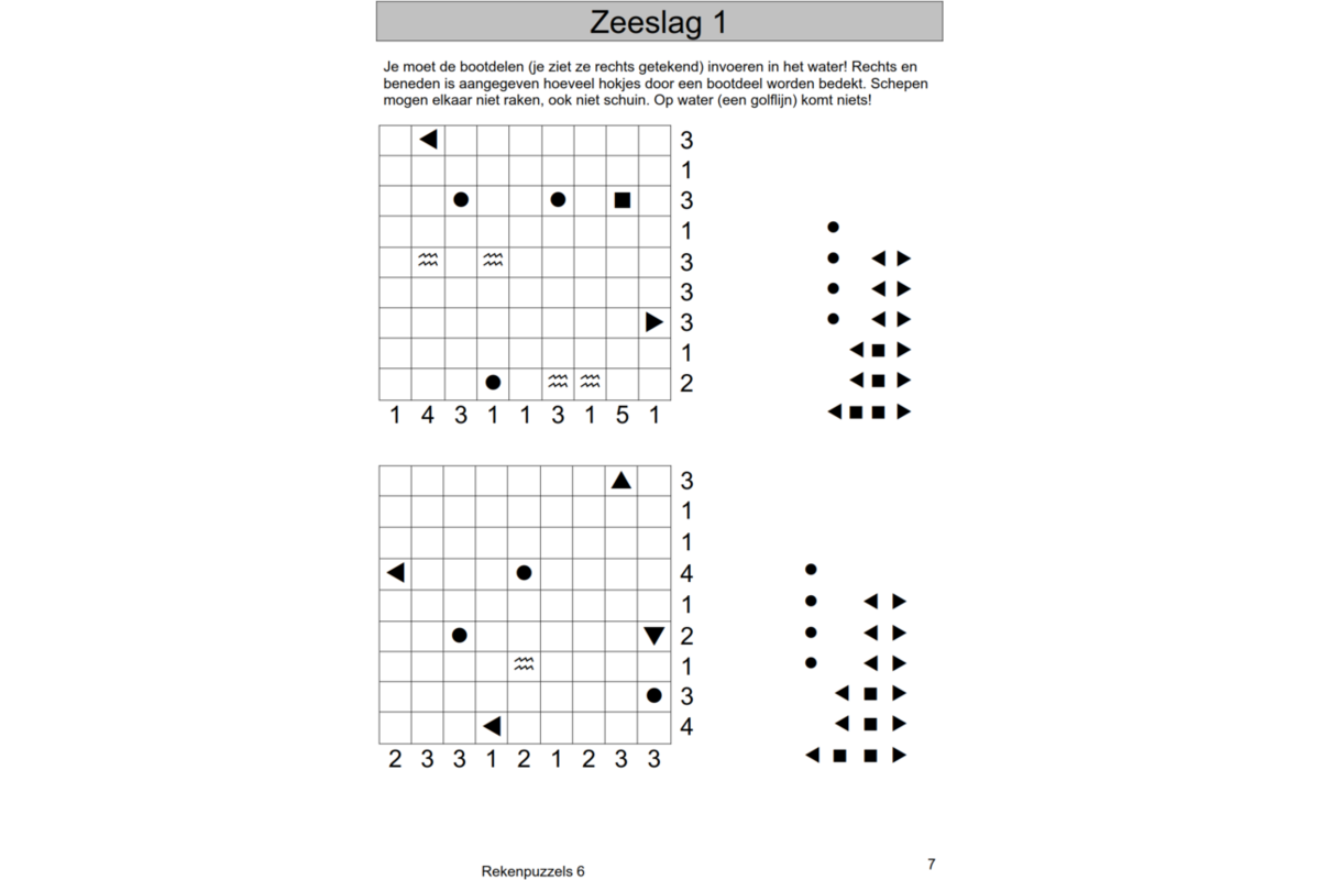 Rekenpuzzels 6 (5 stuks)