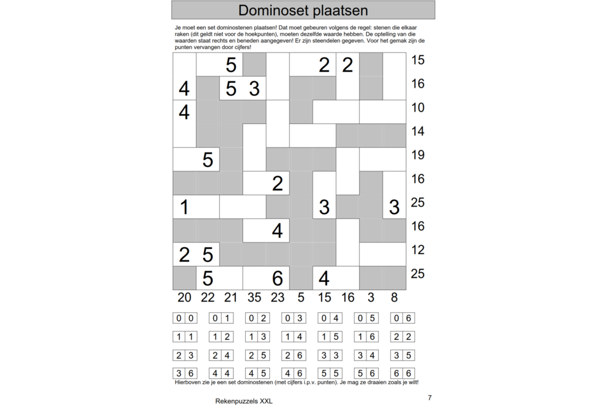 Rekenpuzzels XXL (5 stuks)