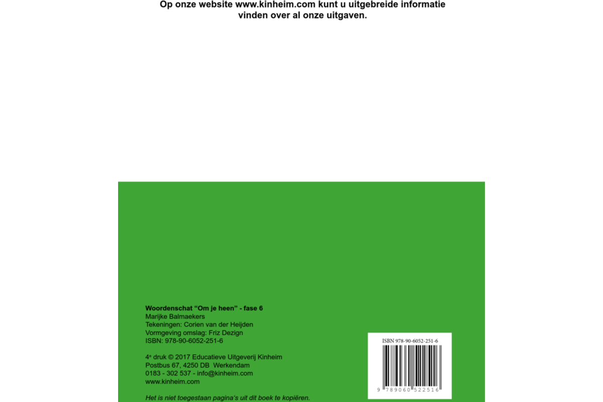 Woordenschat fase 6 (5 stuks)