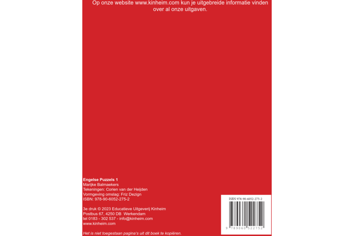 Engelse puzzels 1 (5 stuks)