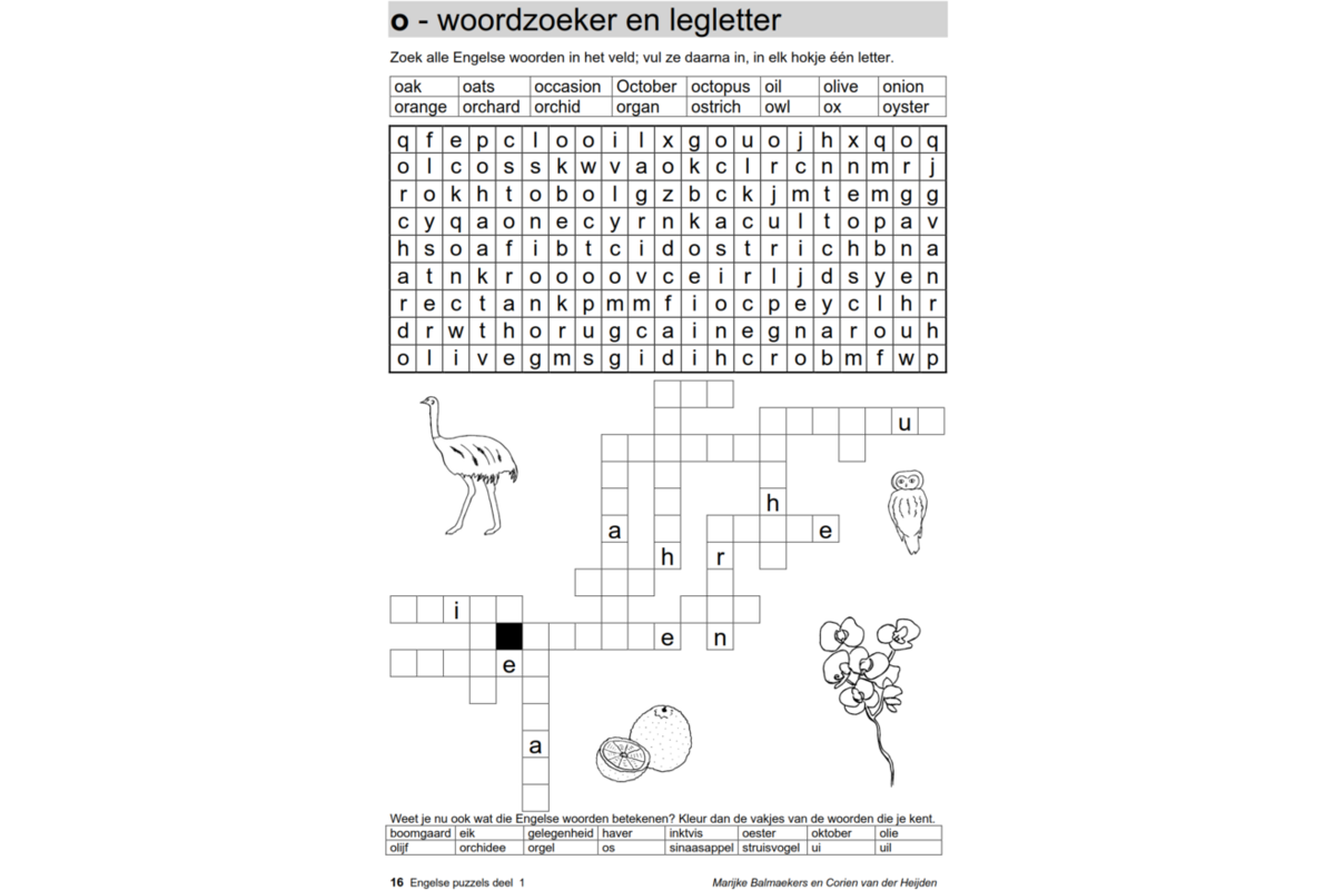 Engelse puzzels 1 (5 stuks)