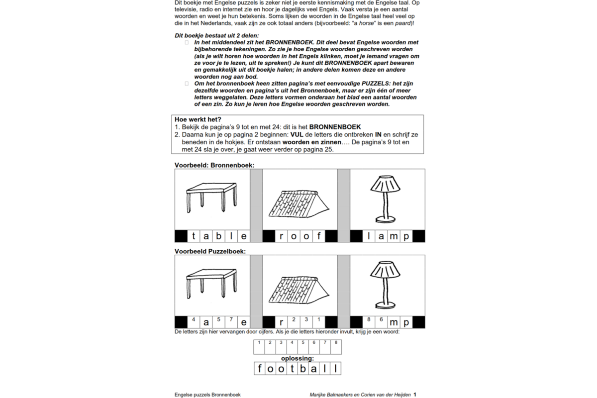 Engelse puzzels bronnenboek (5 stuks)