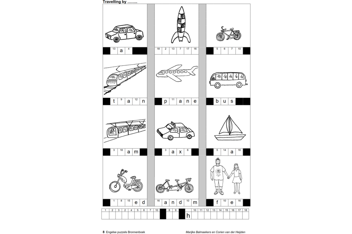 Engelse puzzels bronnenboek (5 stuks)