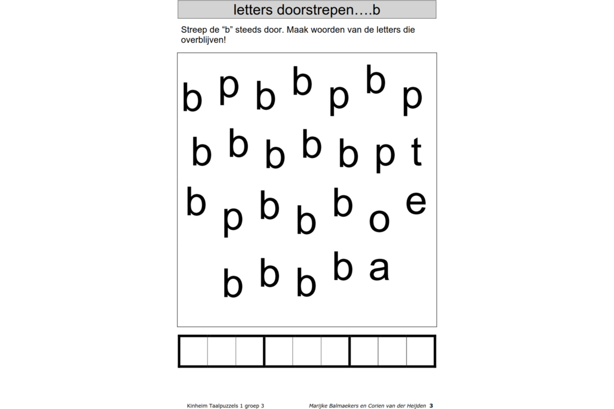 Taalpuzzels 1 groep 3 (5 stuks)
