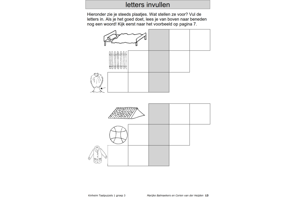 Taalpuzzels 1 groep 3 (5 stuks)