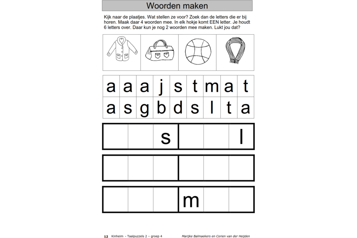 Taalpuzzels 2 groep 4 (5 stuks)