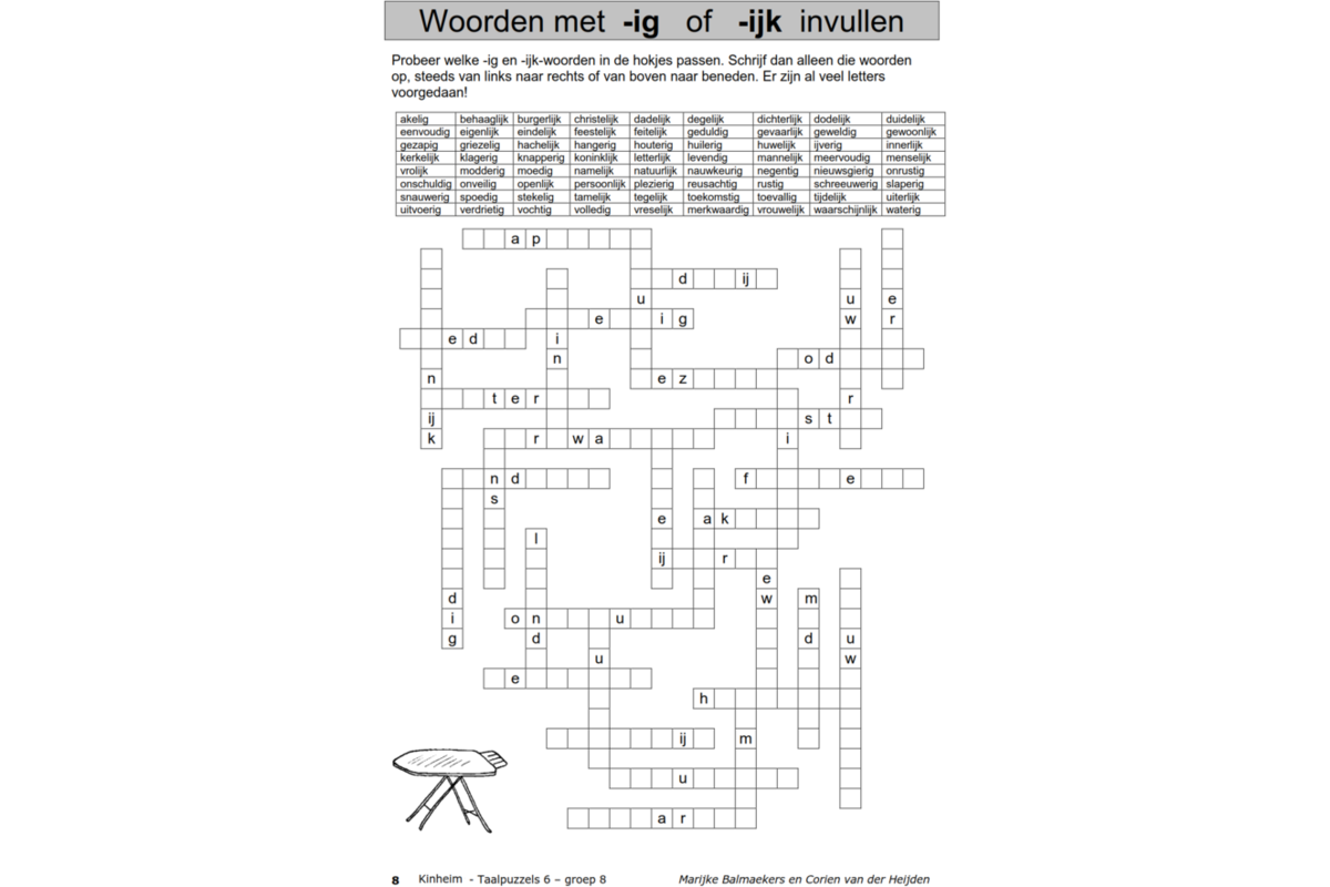Taalpuzzels 6 groep 8 (5 stuks)