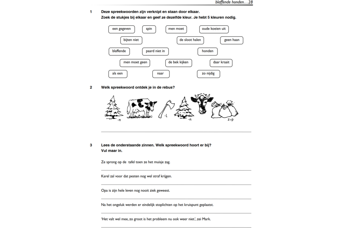 Spreekwoorden & Gezegden (5 stuks)