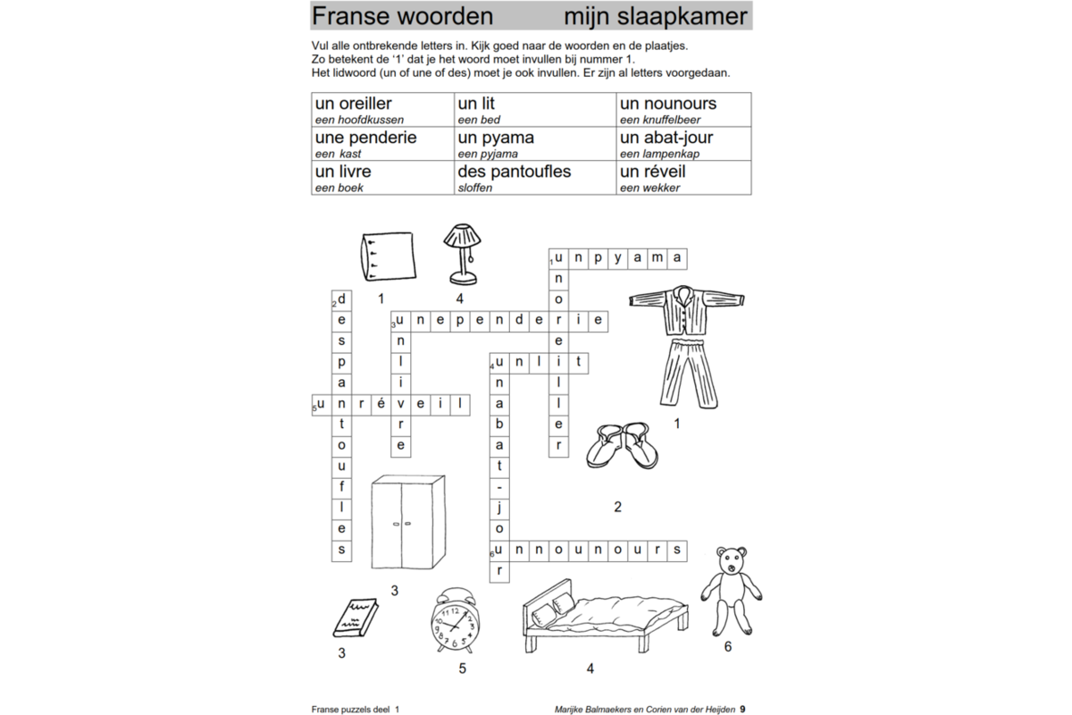 Franse puzzels 1 (5 stuks)