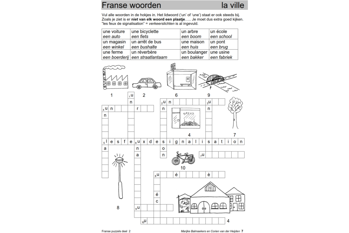 Franse puzzels 2 (5 stuks)
